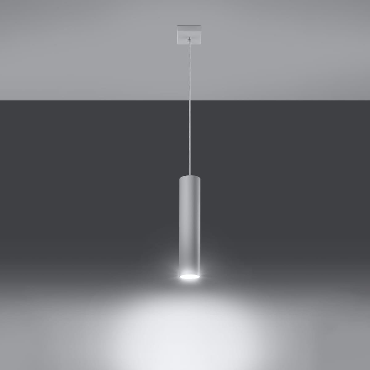 Lagos Farmhouse Cylinder Pendant – White, Single Lagos Farmhouse Cylinder Pendant – White, Single