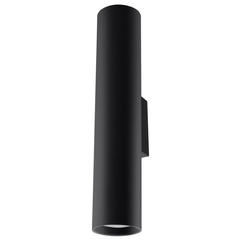 Hall & Porch Lighting Lagos Farmhouse Twin Wall Light – Black