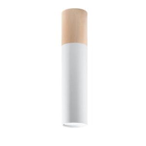 Pablo Farmhouse Wood-Accent Spotlight – White