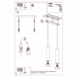 Lino Cottage Wood Cylinder Pendant – Twin