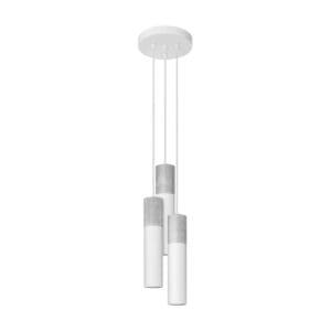 Borgio Coastal Bell Pendant – White, Three Light Cluster