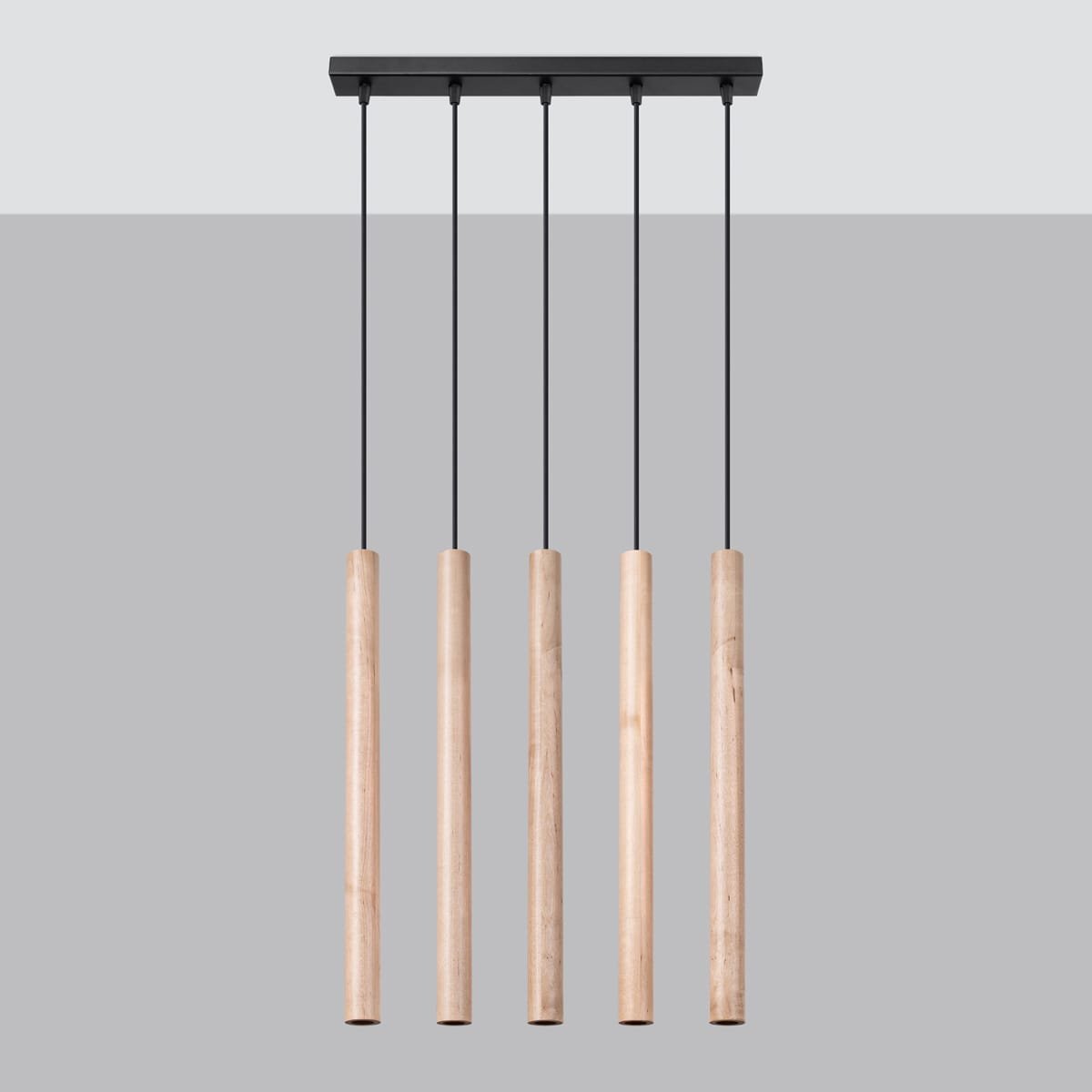 Pastelo Cottage Wood Cylinder Pendant – Five Light Linear k.jpg