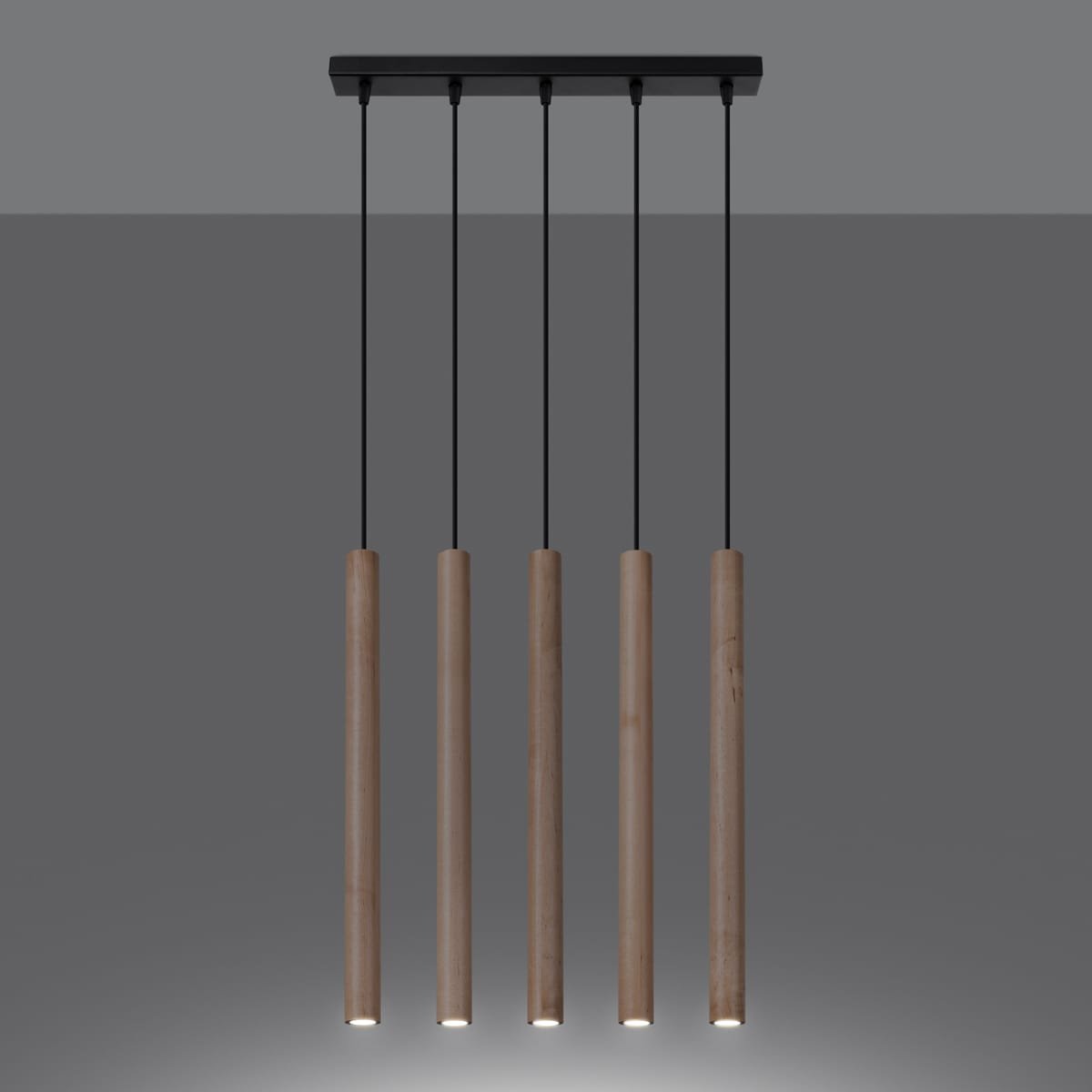 Pastelo Cottage Wood Cylinder Pendant – Five Light Linear k.jpg