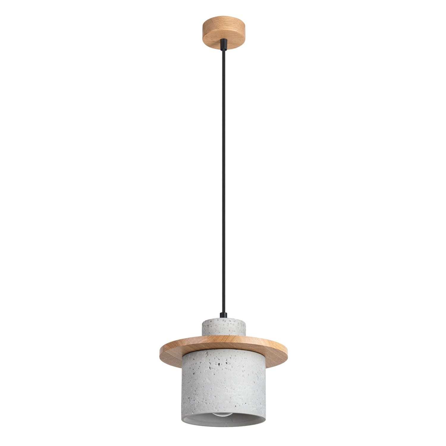 Mab Coastal Concrete & Wood Pendant Mab Coastal Concrete & Wood Pendant