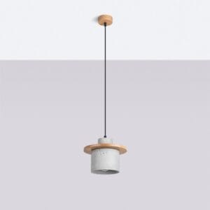 Mab Coastal Concrete & Wood Pendant