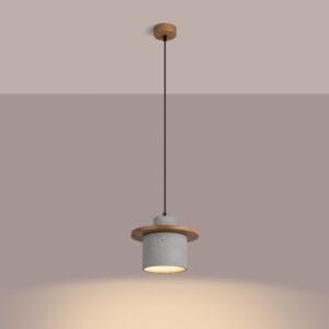 Mab Coastal Concrete & Wood Pendant