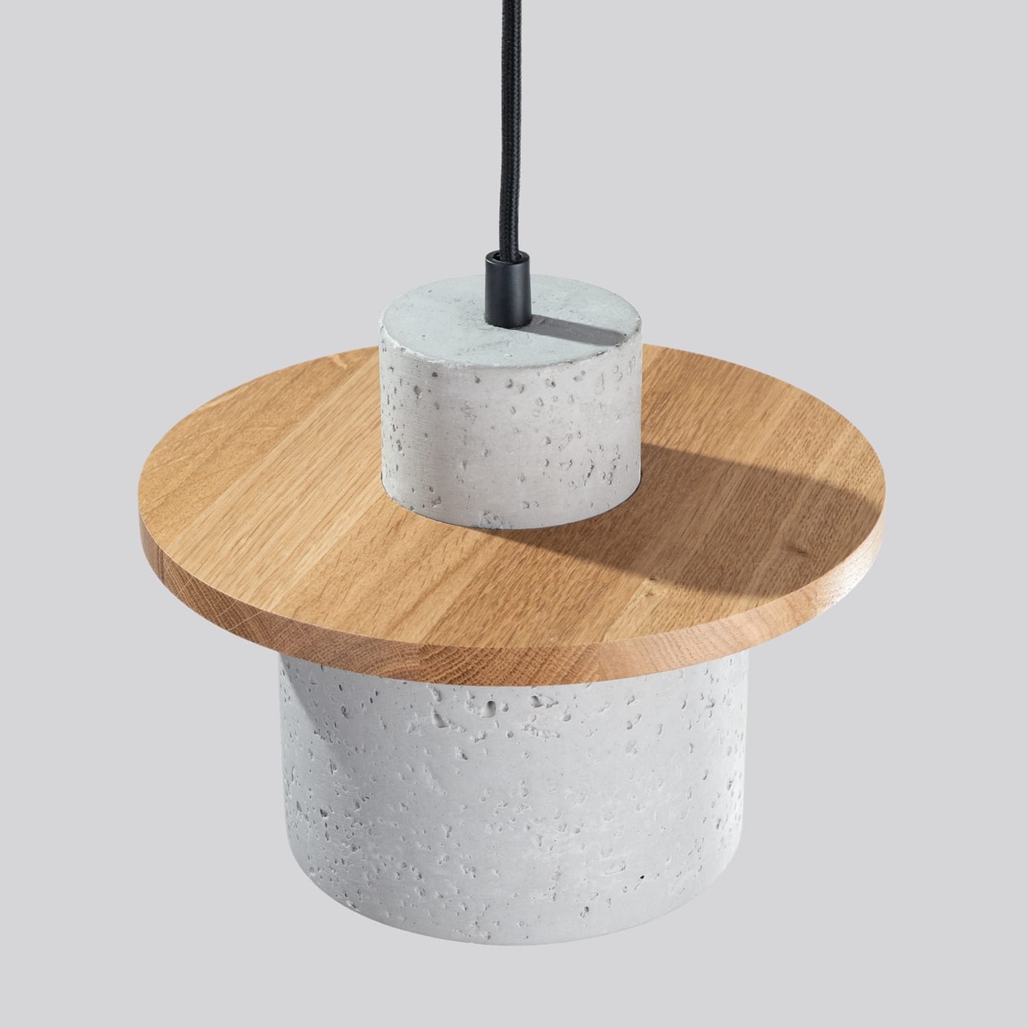Mab Coastal Concrete & Wood Pendant Mab Coastal Concrete & Wood Pendant
