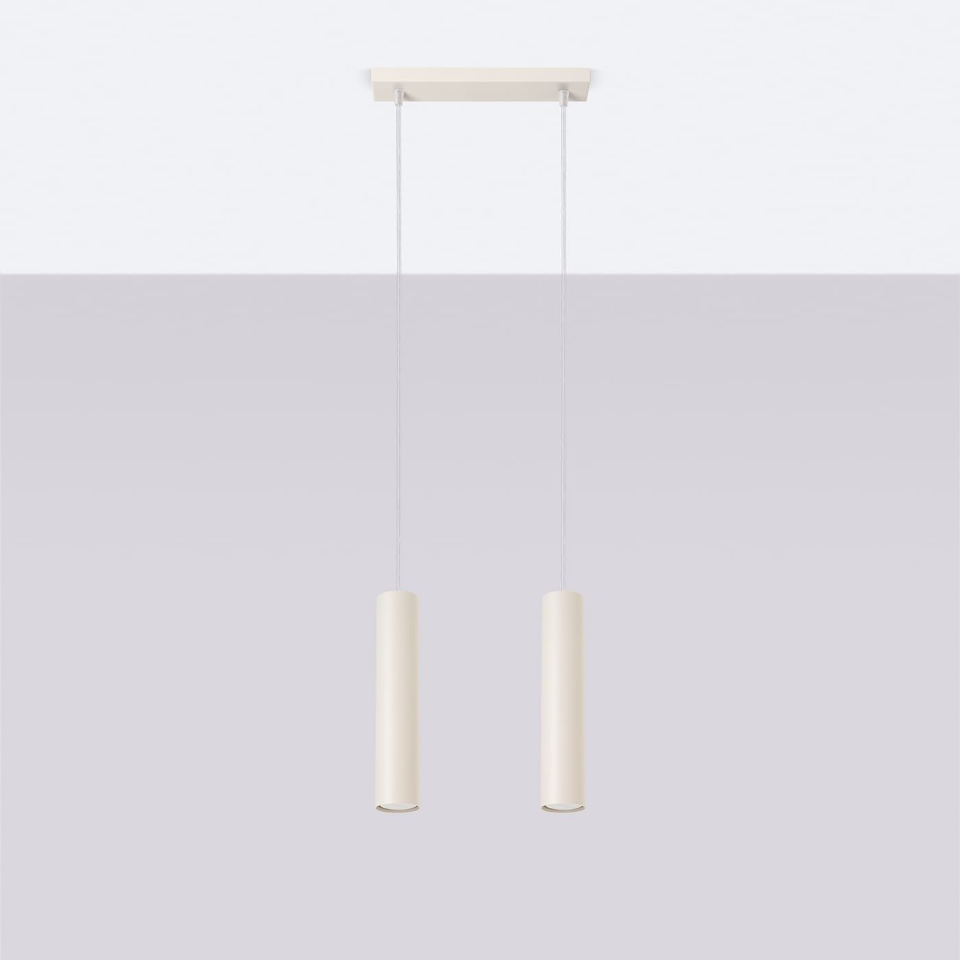 Lagos Farmhouse Cylinder Pendant – Ivory, Twin Lagos Farmhouse Cylinder Pendant – Ivory, Twin