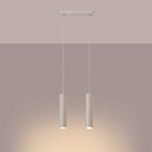 Lagos Farmhouse Cylinder Pendant – Ivory, Twin