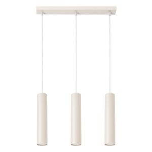 Lagos Farmhouse Cylinder Pendant – Ivory, Three Light Linear