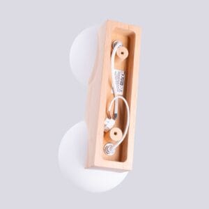Bulbo Cottage Wood & Glass Light – Twin