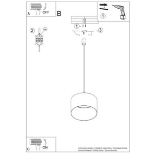 Nevia Coastal Navy Cylinder Pendant