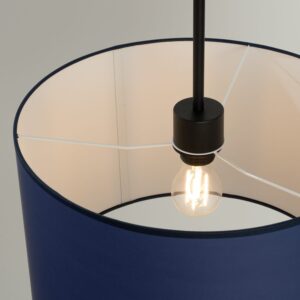 Nevia Coastal Navy Cylinder Pendant