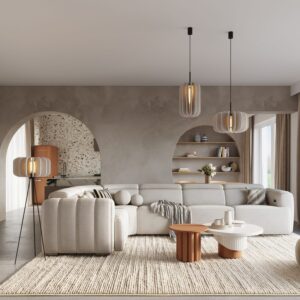 Mula Felt Tripod Floor Light - Natural