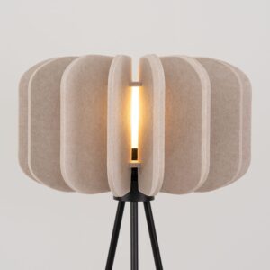 Mula Felt Tripod Floor Light - Natural