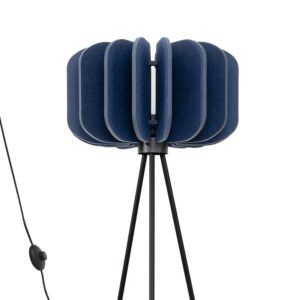 Mula Felt Tripod Floor Light - Navy