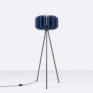Mula Felt Tripod Floor Light - Navy