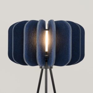 Mula Felt Tripod Floor Light - Navy