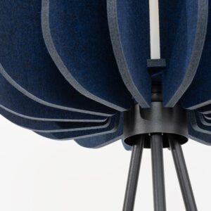 Mula Felt Tripod Floor Light - Navy