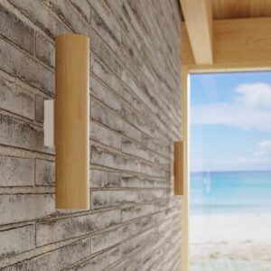 Lino Cottage Wood Wall Light