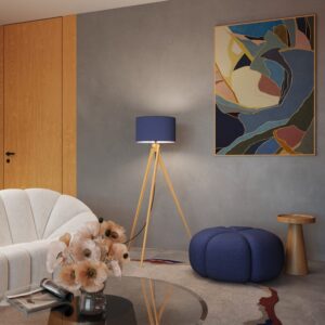 Natt Coastal Tripod Floor Light – Navy
