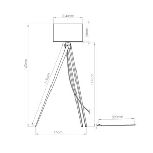 Natt Cottage Tripod Floor Light – White