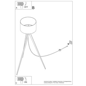 Natt Cottage Tripod Floor Light – White