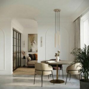 Pastelo Coastal Cylinder Pendant – Taupe, Twin