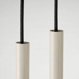 Pastelo Coastal Cylinder Pendant – Taupe, Twin