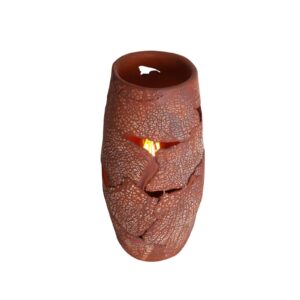 Carya Rustic Red Iron Ceramic Table Lamp