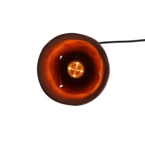 Carya Rustic Red Iron Ceramic Table Lamp
