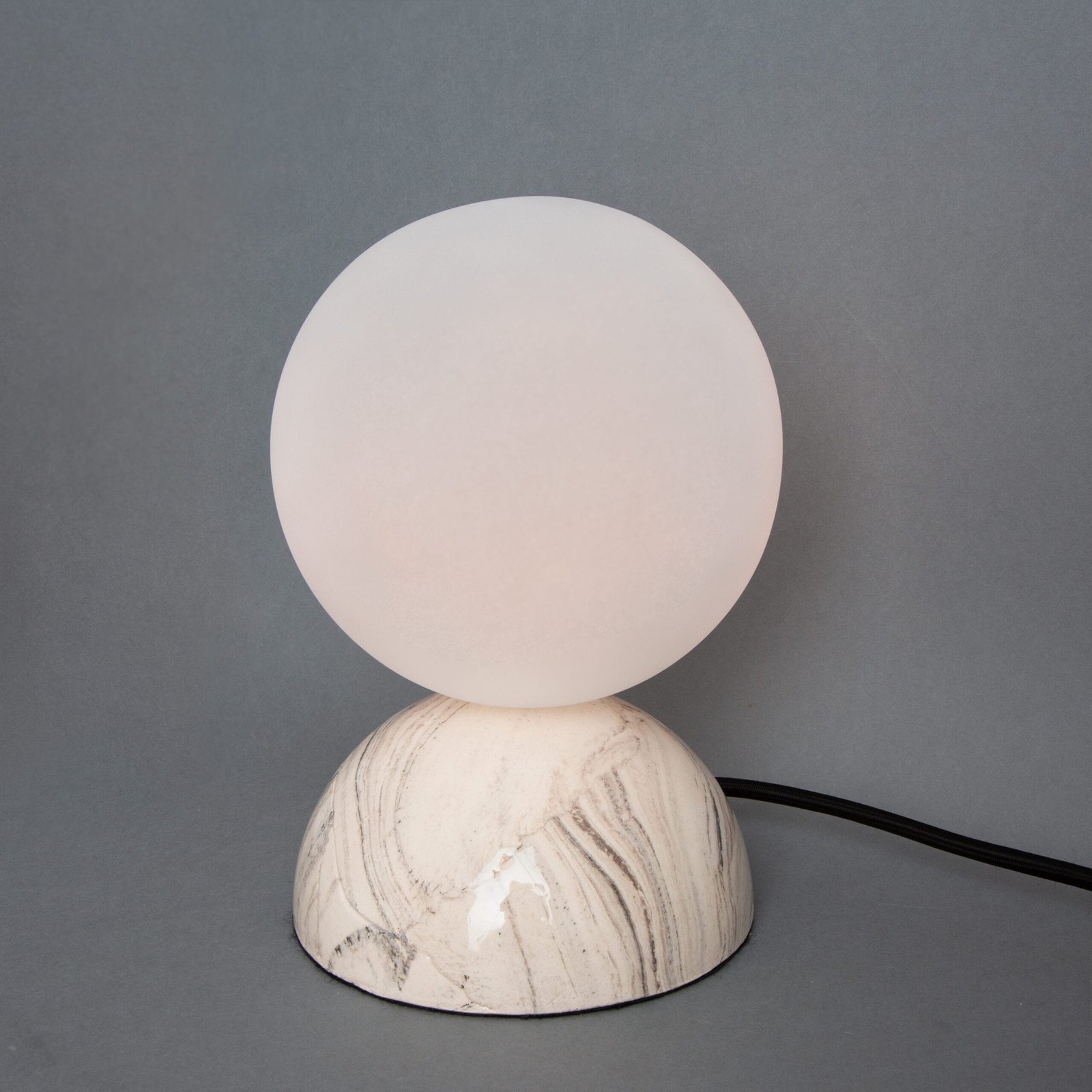 Ovata Marbled Ceramic Glass Ball Table Lamp Ovata Marbled Ceramic Glass Ball Table Lamp