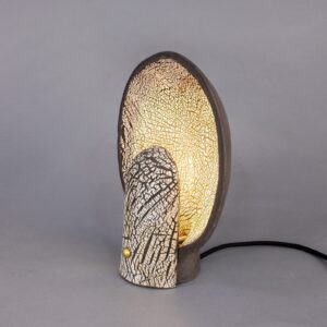 Cagliari Black Clay Ceramic Table Lamp