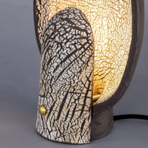 Cagliari Black Clay Ceramic Table Lamp