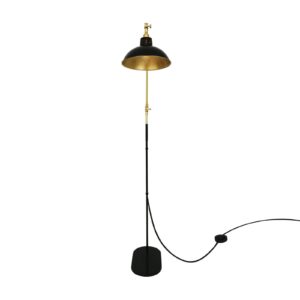 Senglea Adjustable Contemporary Brass Floor Lamp