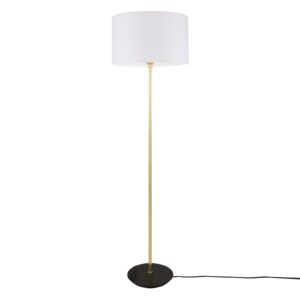 Inch Modern Floor Lamp With Choice Of Fabric Shade