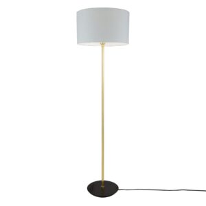 Inch Modern Floor Lamp With Choice Of Fabric Shade