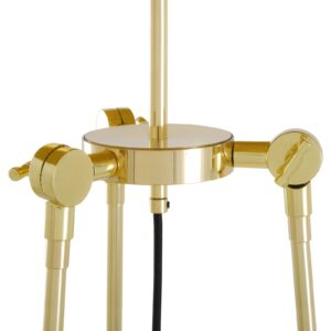 Erill Contemporary Tripod Floor Lamp With Choice Of Fabric Shade
