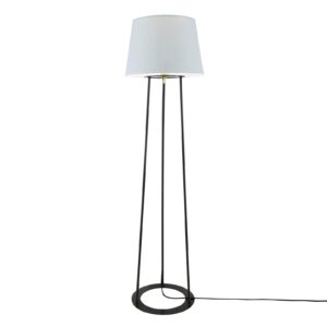 Borris Three-Legged Floor Lamp With Choice Of Fabric Shade