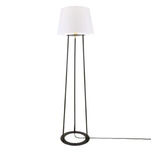 Borris Three-Legged Floor Lamp With Choice Of Fabric Shade