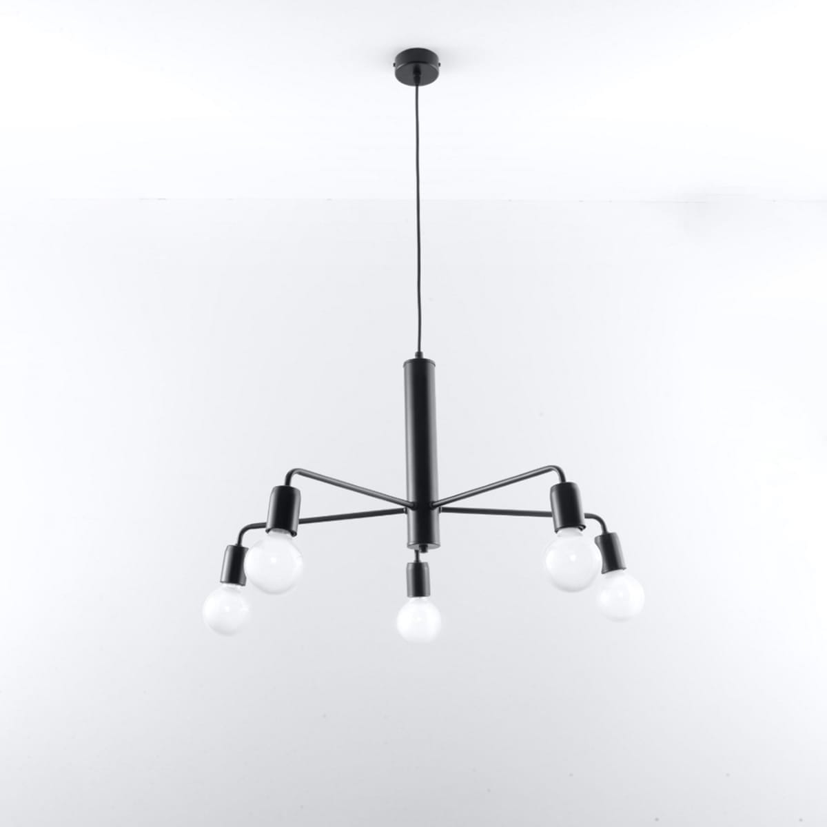 Multi Arm Ceiling Light Duomo Five Light Black Multi Arm Ceiling Light Duomo Five Light Black