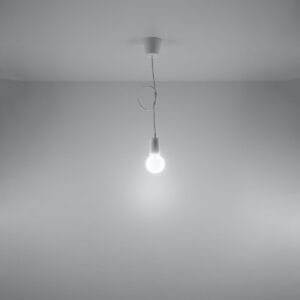 Diego Pendant Light - Single / White