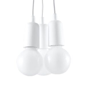 Diego Pendant Light - 3 Light / White