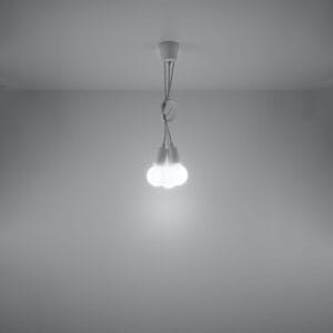 Diego Pendant Light - 3 Light / White