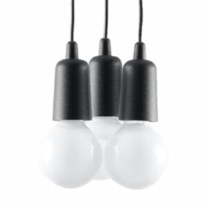 Diego Pendant Light - 3 Light / Black