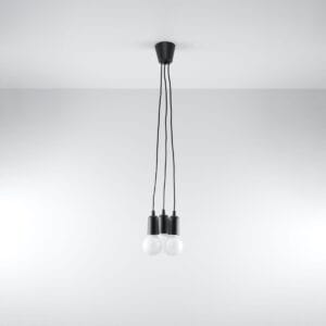 Diego Pendant Light - 3 Light / Black