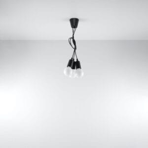 Diego Pendant Light - 3 Light / Black