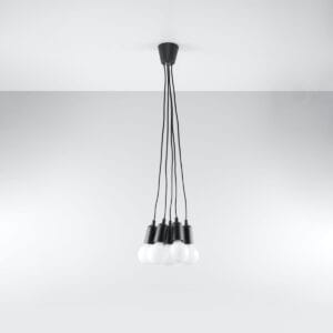 Diego Pendant Light - 5 Light / Black