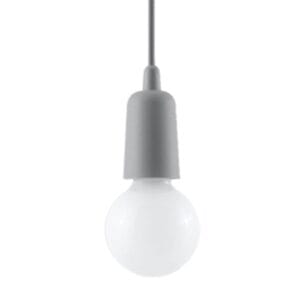 Diego Pendant Light - Single / Grey