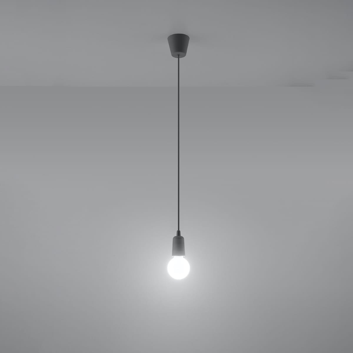 Diego Pendant Light - Single / Grey Diego Pendant Light - Single / Grey